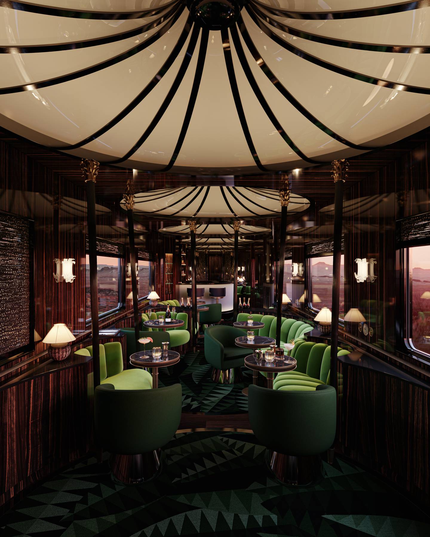 Reimagined interiors on the Orient Express champion French craftmanship. Photo: Accor