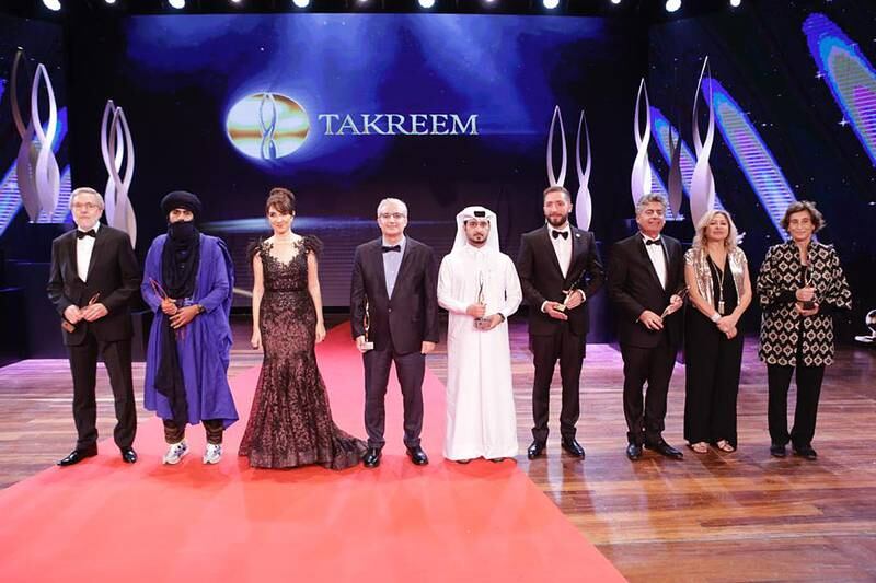 Some of the winners at the Takreem awards. Photo: Takreem