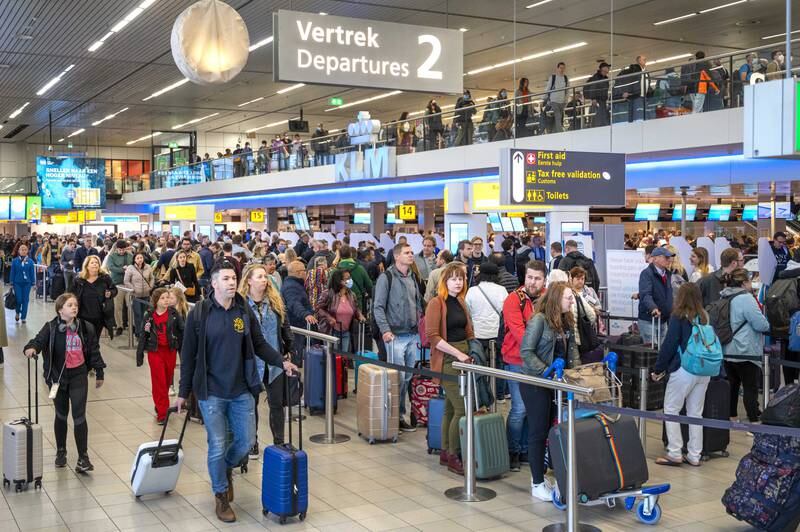 Last summer, European airports such as Schiphol in Amsterdam were forced to cancel scores of flights amidst rising demand and labour shortages. EPA