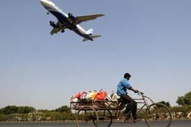 An IndiGo Airlines aircraft prepares to land, in Ahmedabad, India. Reuters