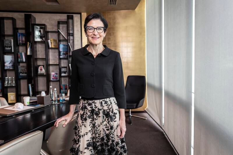 Jane Fraser, Citigroup’s global chief executive, says the lender will retain its consumer business in the UAE and will continue to support clients across the wealth spectrum. Antonie Robertson / The National