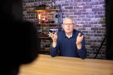 Mark Tilbury films a video for his TikTok account. Since joining the platform 11 months ago, the 53-year-old’s TikTok account has garnered an impressive 5.9 million followers and more than 46.3 million views thanks to his focus on personal finance advice. Courtesy Mark Tilbury