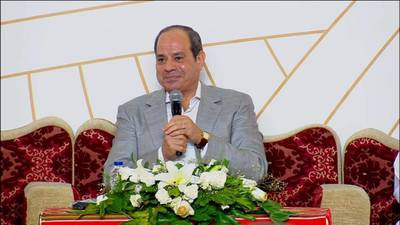President Abdel Fattah El Sisi during a visit last month to Egypt's northwest region. Photo: The Egyptian Presidency.