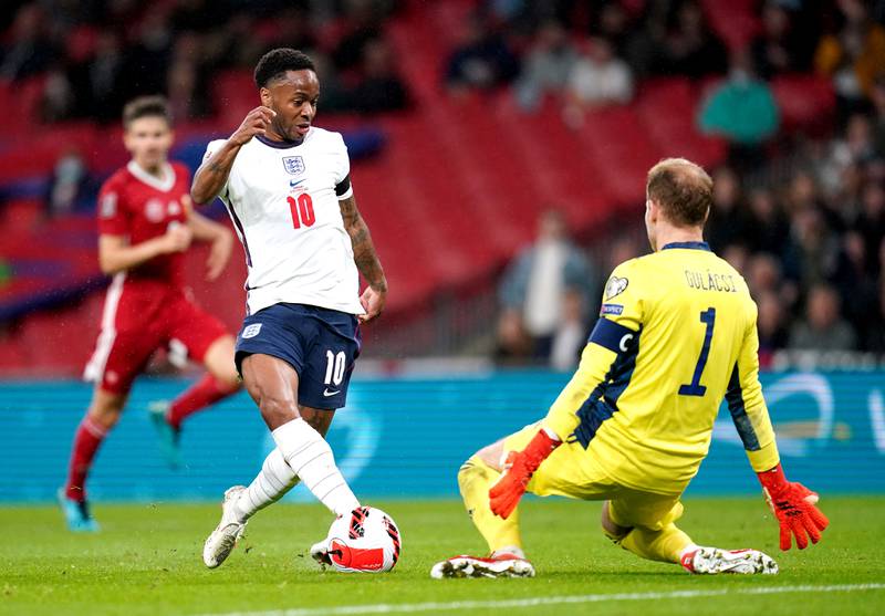 Raheem Sterling - 5: Little impact until his header at back post was parried away by Hungary keeper Peter Gulasci just before break and then put rebound wide. Through on goal in 70th minute but keeper out quickly to save. Not his usual high standards for England. PA