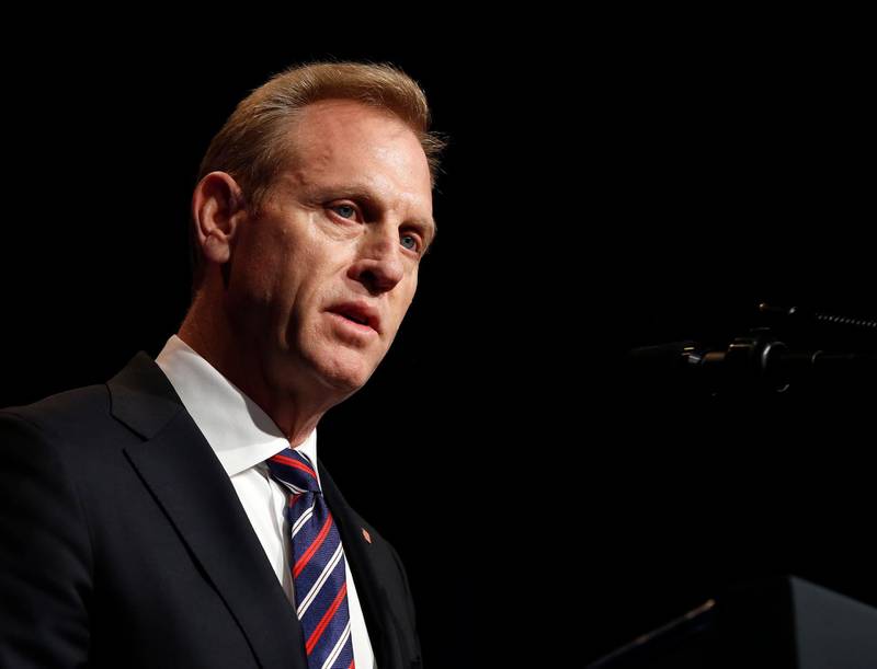 epa07361328 (FILE) - Acting US Secretary of Defense Patrick Shanahan speaks during a Missile Defense Review announcement at the Pentagon in Arlington, VA, USA, 17 January 2019 (reissued 11 February 2019). US acting Secretary of Defense Patrick Shanahan arrived in Afghanistan on 11 February for a surprise visit.  EPA/MARTIN H. SIMON / POOL