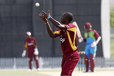 Kemar Roach bowled with pace for West Indies against West Indies Academy in Dubai on Thursday.