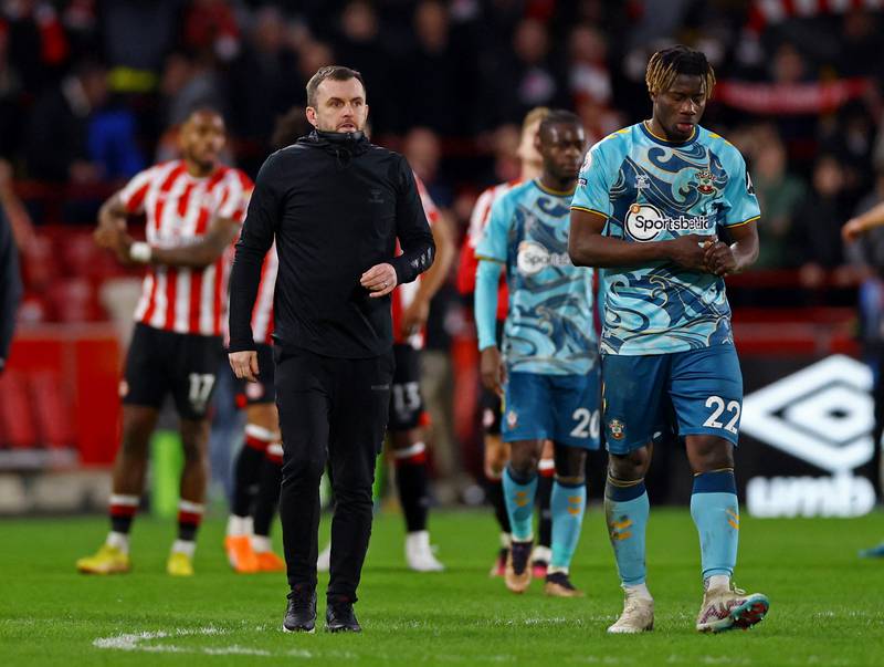Southampton have lost eight of their 13 matches since Nathan Jones took over as manager. Reuters