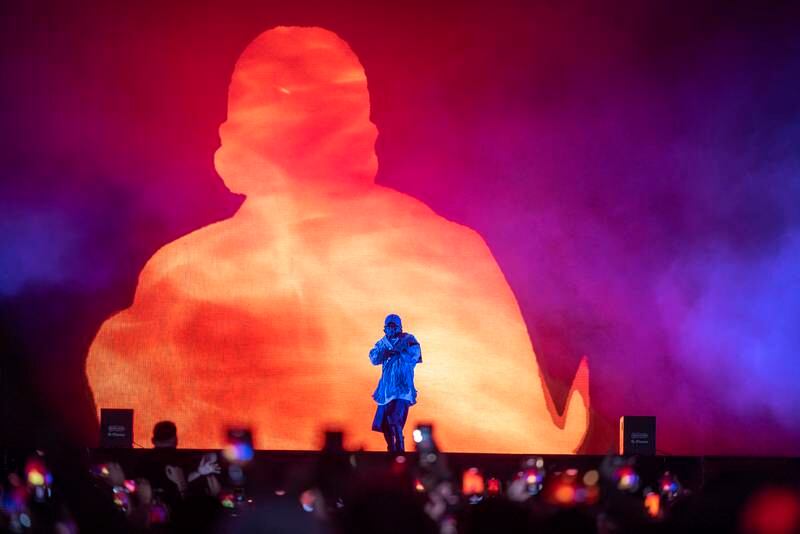 Kendrick Lamar was at the peak of his powers in the Abu Dhabi F1 Grand Prix after-race concert. Photo: Flash Entertainment