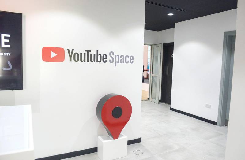Abu Dhabi, United Arab Emirates -  The opening of the Middle East and North AfricaÕs YouTube  production space at Dubai Studio City on March 18, 2018. (Khushnum Bhandari/ The National)