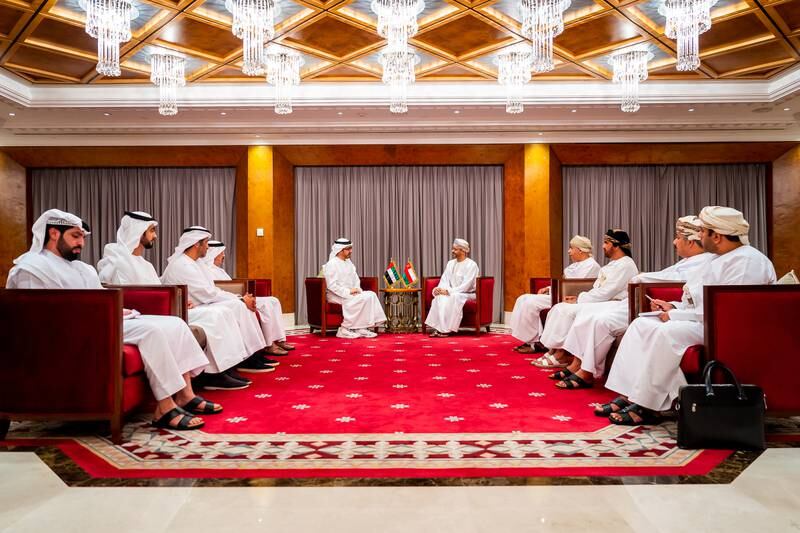 Sheikh Abdullah is on an official visit to Oman.
