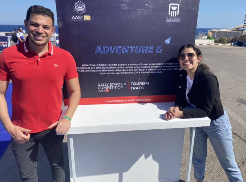Adventure G co-founders Amr Mashaly and Ethar Samir started their company in October 2020 with a focus on local travel experiences. Photo: Adventure G