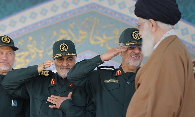 A file photo of Qassem Suleimani saluting Iranian Supreme leader Ayatollah Ali Khamenei. Image by IRNA news agency
