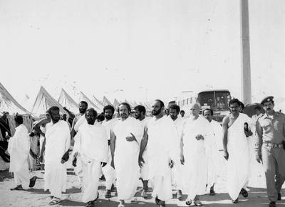 Sheikh Zayed in Hajj, in 3/ 11/ 1979.Courtsey of Al-Ittihad