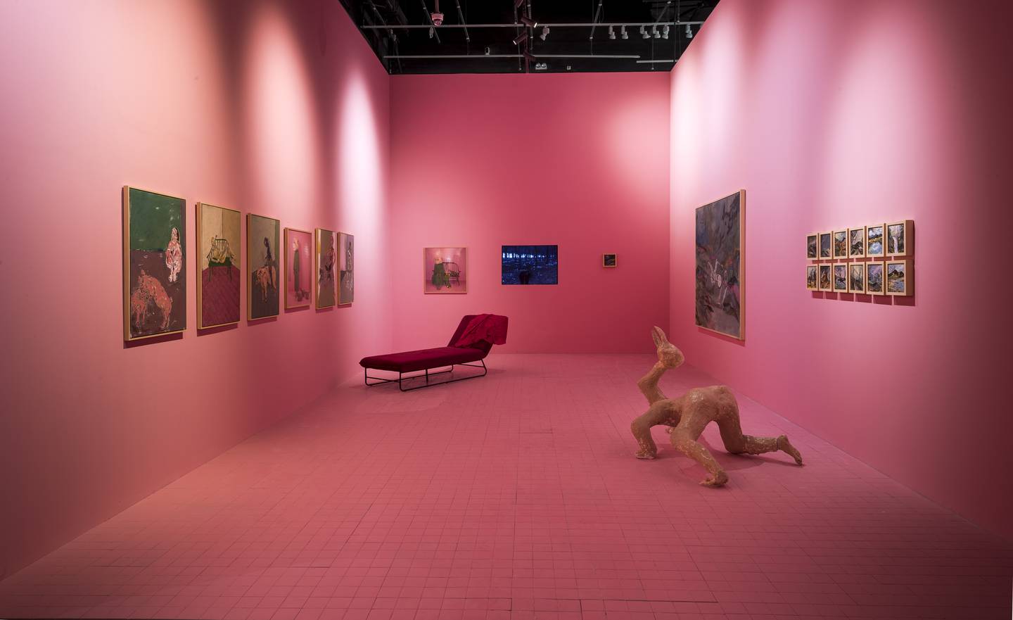 Maitha Abdalla's 'Too Close to the Sun' display at Abu Dhabi Art struck an overly pink note. Photo: Abu Dhabi Art