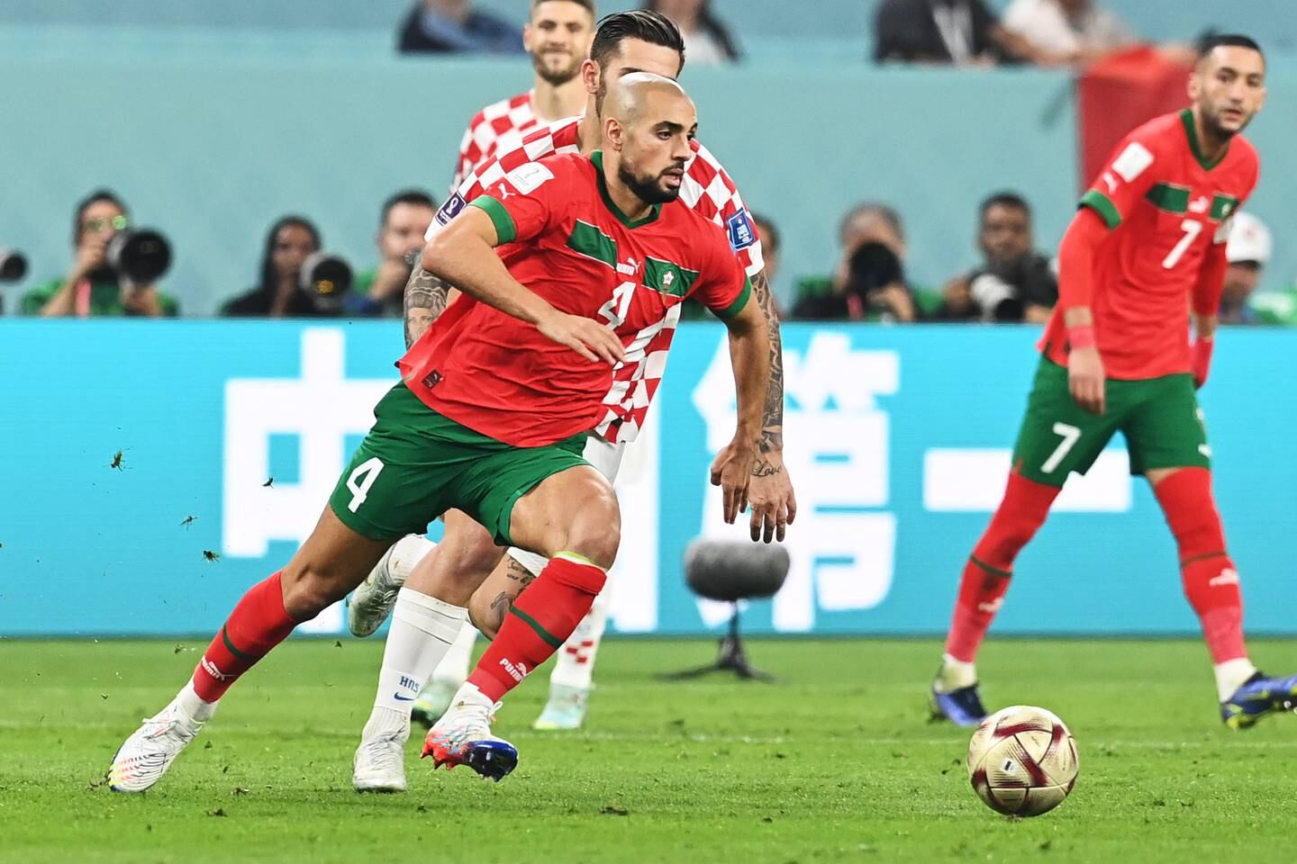 Liverpool are among the clubs reportedly interested in Morocco midfielder Sofyan Amrabat. EPA
