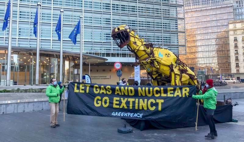 Germany leads a coalition of countries who oppose nuclear power's classification as green by the EU. EPA 