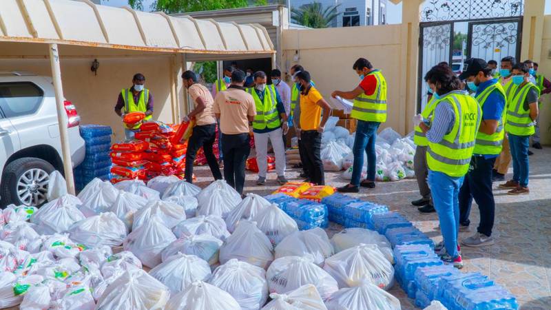 The 'Together We Are Good' initiative is tapping into the goodwill shown by the public, such as this recent food drive by Kerala Muslim Cultural Centre in Abu Dhabi. Courtesy: Kerala Muslim Cultural Centre