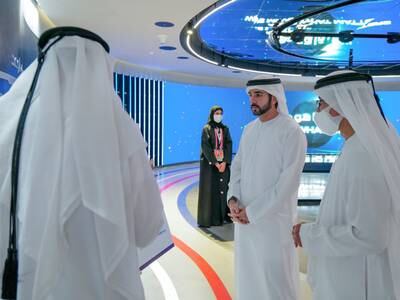 Sheikh Hamdan tours DB World pavilion at Dubai Expo - in pictures