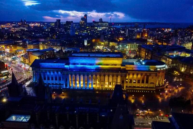 St George's Hall in Liverpool, England. PA