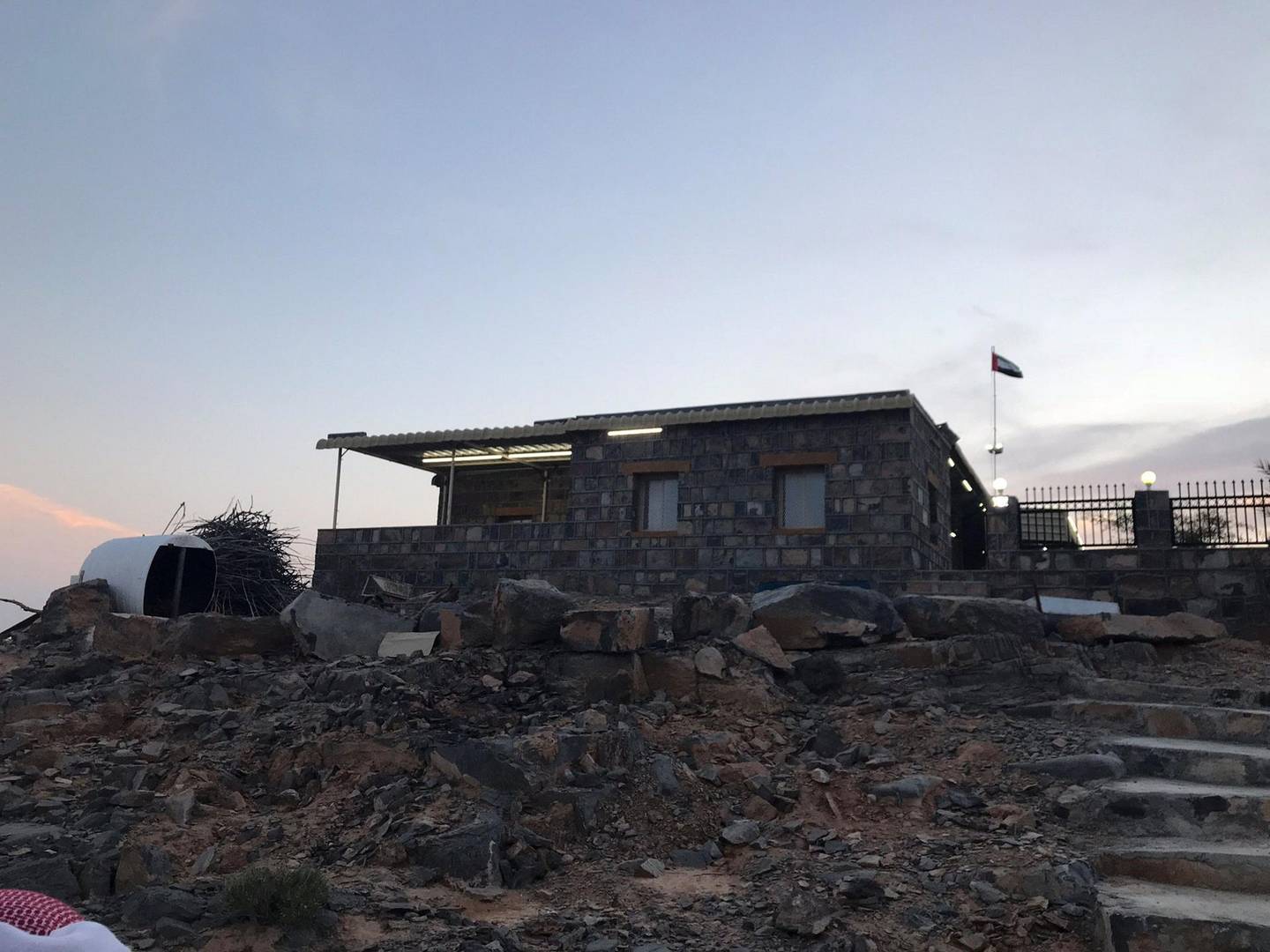 This stone house is atop a Ras Al Khaimah mountain