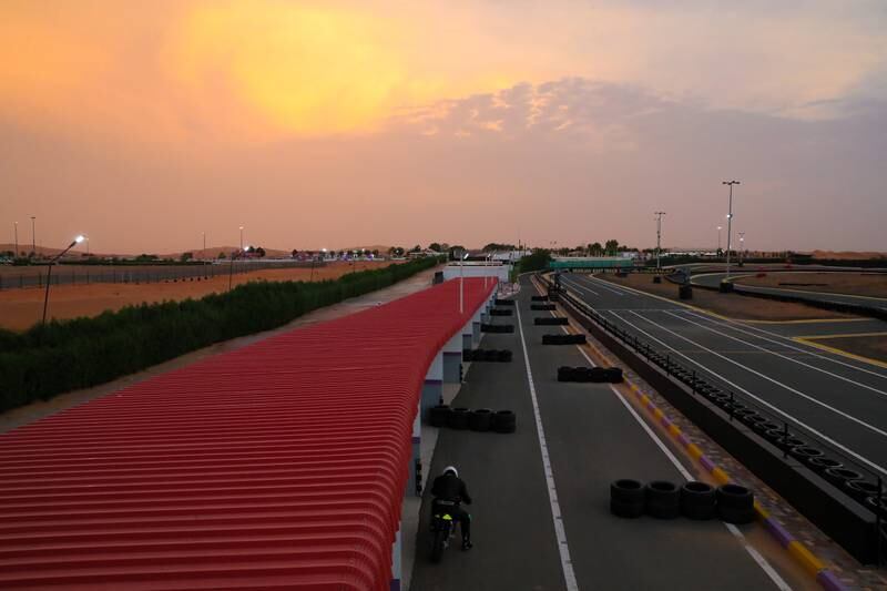 The track at Sahara Amusement in Sharjah.