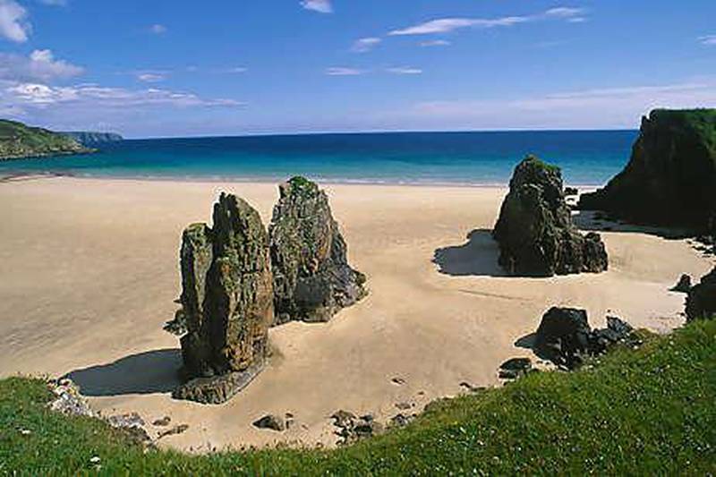 The beach at Tolsta on the east coast of the Isle of Lewis.