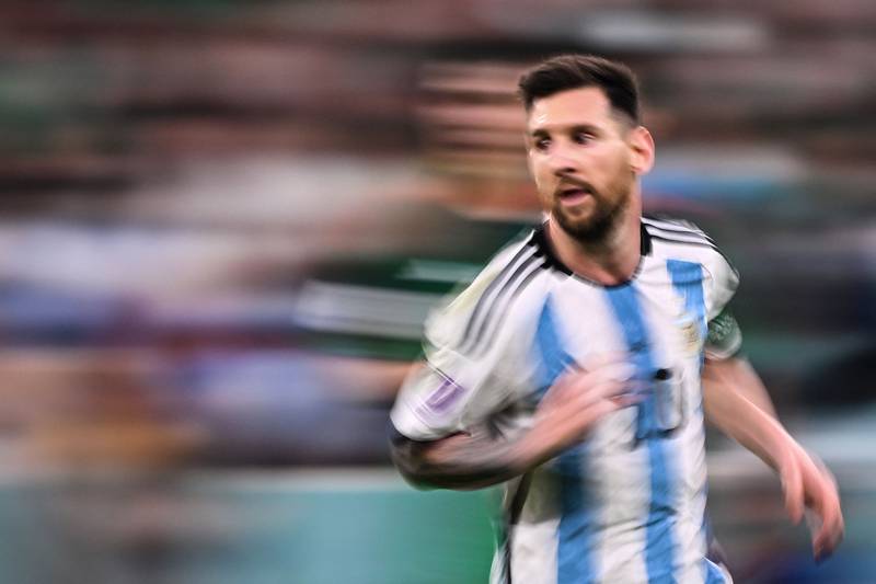 Messi scored Argentina's first goal. AFP