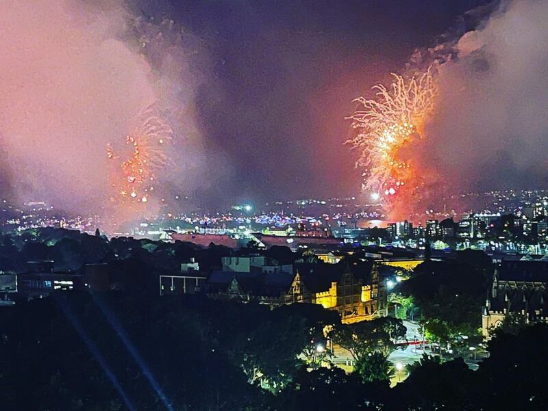 Rafael Nadal posted images of fireworks in Sydney in his New Year wishes. @rafaelnadal / Instagram