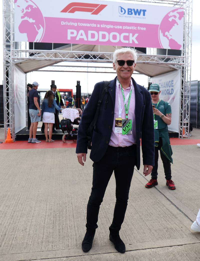 Television Presenter Phillip Schofield before the race. Reuters