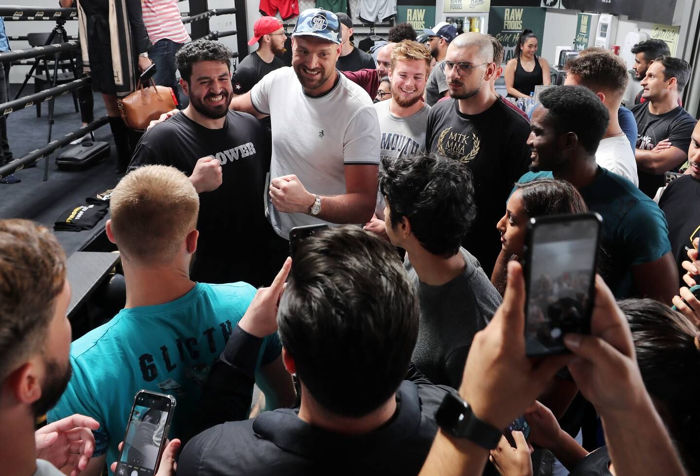 Tyson Fury at the MTK Strong gym in Dubai. Chris Whiteoak / The National