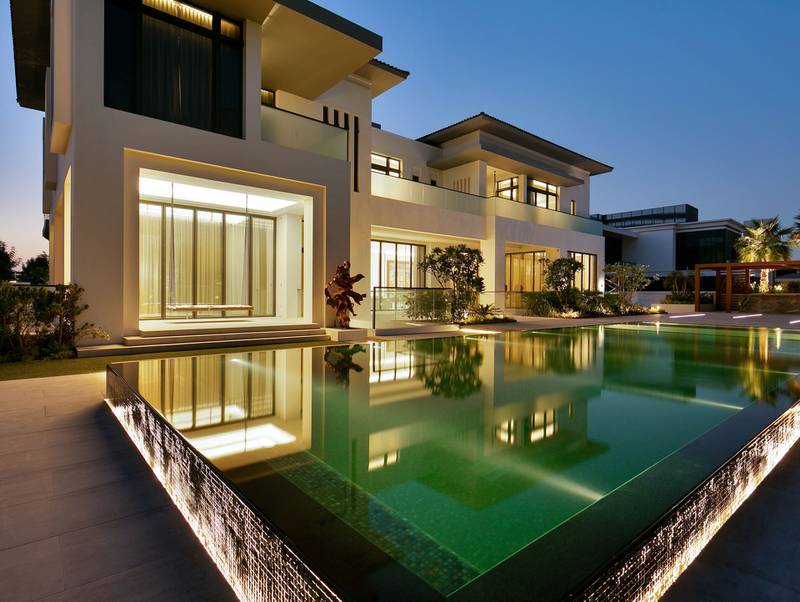 This custom-built mansion in Dubai Hills Estate is on the market for Dh115 million.