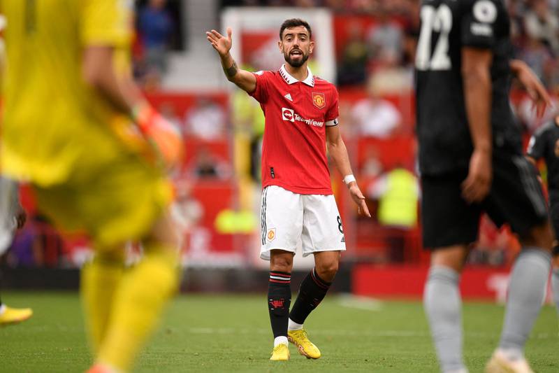 Bruno Fernandes 7: Groans after he lost possession a couple of times in the first half. Badly fouled by Sambi after 26 and went to ground. Tries the risky ball forward all the time – like when he set up Rashford for the second. Grafted non stop. AFP