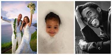Dwayne Johnson's wedding, Stormi Webster at bath time and Chadwick Boseman's family tribute are among the top 10 most liked Instagram posts of all time. Instagram