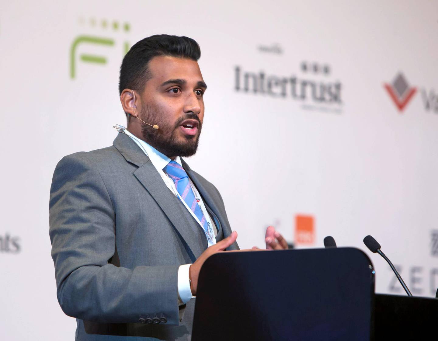 DUBAI, UNITED ARAB EMIRATES - Yannick Ramsamy, Counsel, Clyde and Co. at the 1st Workers Incentives and End of Service Benefits Conference 2019, Intercontinental Hotel, Dubai Festival City.  Leslie Pableo for The National for Alice Hines