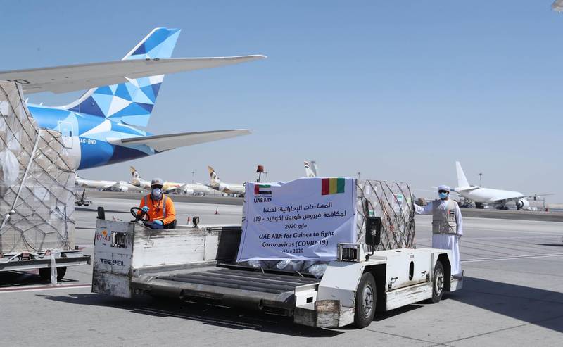 The UAE sent an aid plane containing 7 tonnes of medical supplies to Guinea to bolster the country’s efforts to curb the spread of Covid-19. Wam