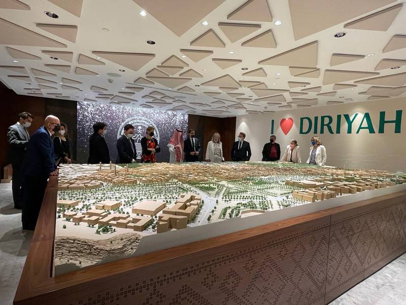 French diplomats visited the Diriyah Gate Development Authority to discuss cultural development plans