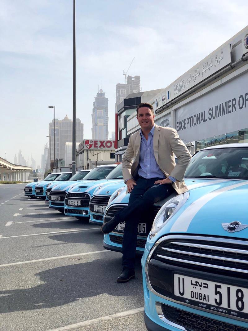 Vilhelm Hedberg, CEO of smart car hire company ekar, has 350 vehicles in Dubai.