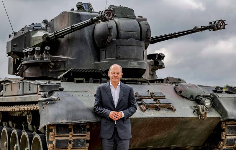 German Chancellor Olaf Scholz scrapped a policy of not sending weapons to conflict zones. AFP