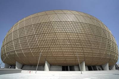 The Lusail Stadium incorporates traditional designs from the Arab world. PA