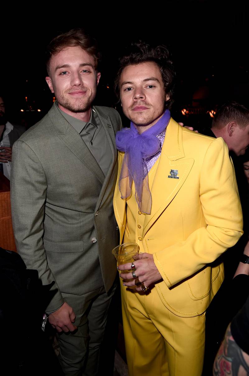 LONDON, ENGLAND - FEBRUARY 18: Roman Kemp and Harry Styles attend the Sony BRITs after-party at The Standard on February 18, 2020 in London, England. (Photo by Eamonn M. Mccormack/Getty Images for Sony)