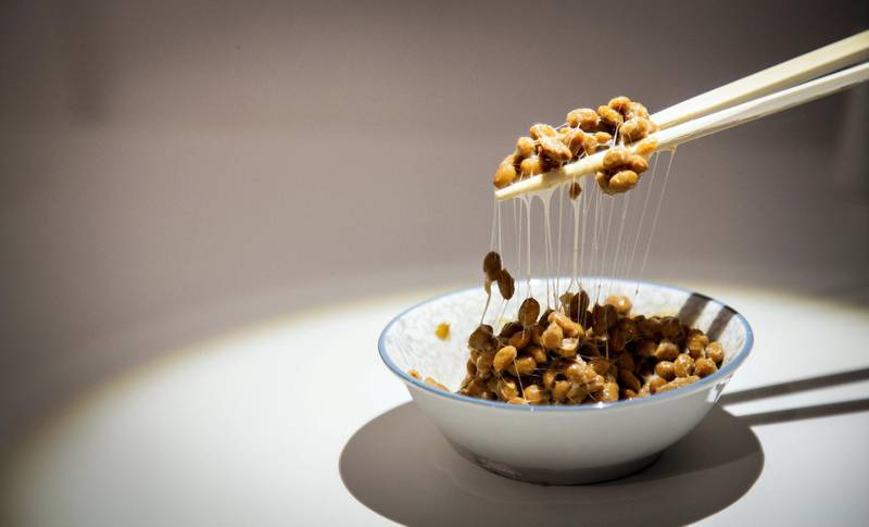<p>Natto from Japan: soybeans fermented by adding the Bacillus subtilis bacteria, which gives it a bitter flavour, gooey texture, strong, ammonia-like odour, and&nbsp;nutritious superfood status.&nbsp;Photo by Anja Barte Telin</p>

