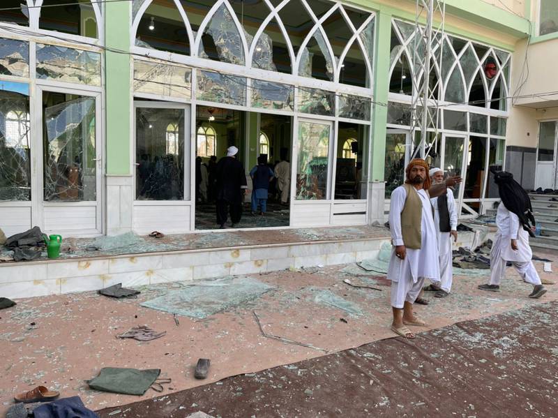 The bomb blast hit a Shia mosque during Friday prayers, killing at least 30 people, an official confirmed. Photo: Anadolu Agency via Getty Images