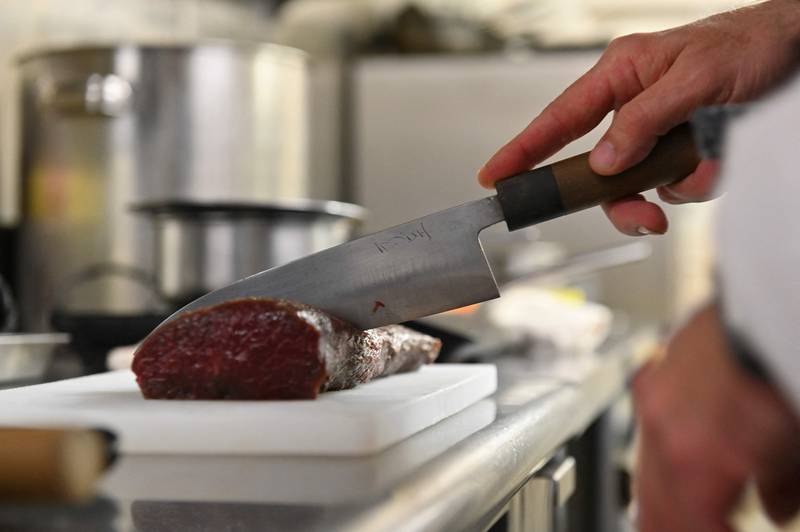 To achieve the formidably sharp knife edge, the company uses machines that guarantee accuracy to one-thousandth of a millimetre