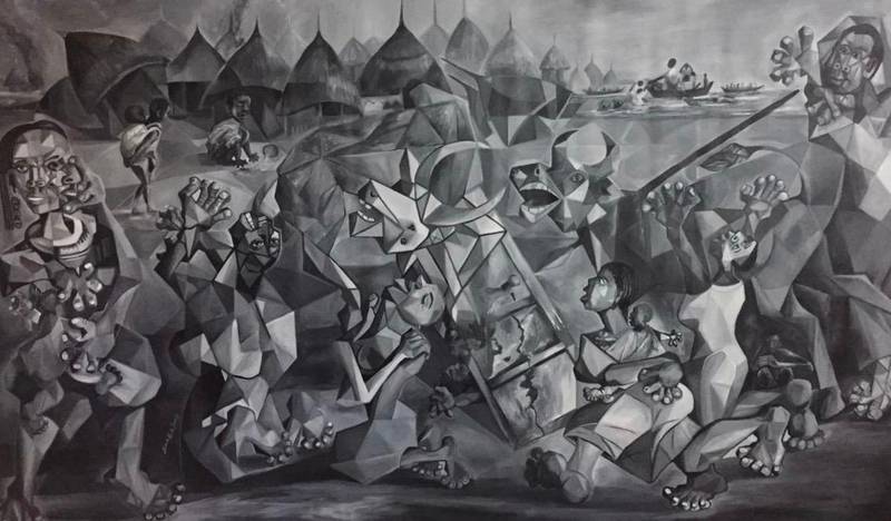 'Hangaika (War Victims)' (2012) by Saidi Ali Nasser Sowafy. Courtesy the artist and NYUAD Art Gallery