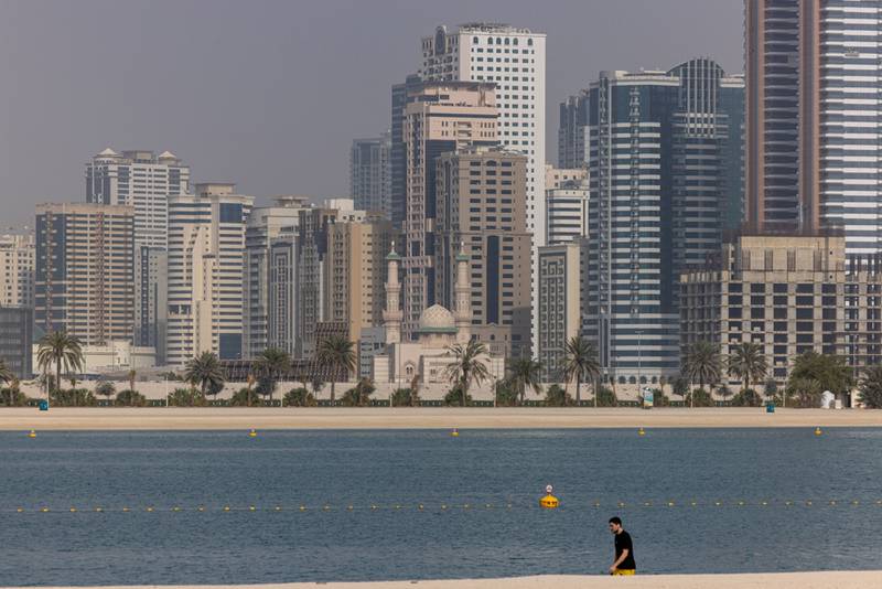 Residential high-rises beyond the sands of Al Mamzar beach in Dubai. Tools such as the rent calculator only serve the public when there is a dispute or a difference of opinion. Bloomberg