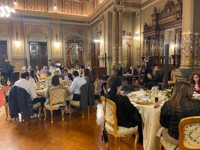 The royal dining room with live entertainment