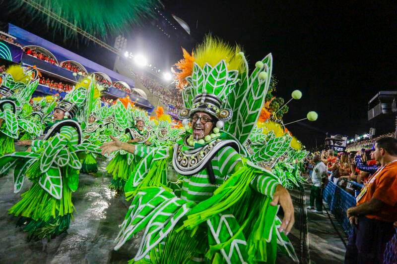 Performers at Rio Carnival 2022. Photo: Gustavo Domingues