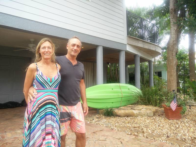 Craig and Deborah Mayor are riding out Hurricane Irma in their Fort Lauderdale home despite warnings to leave