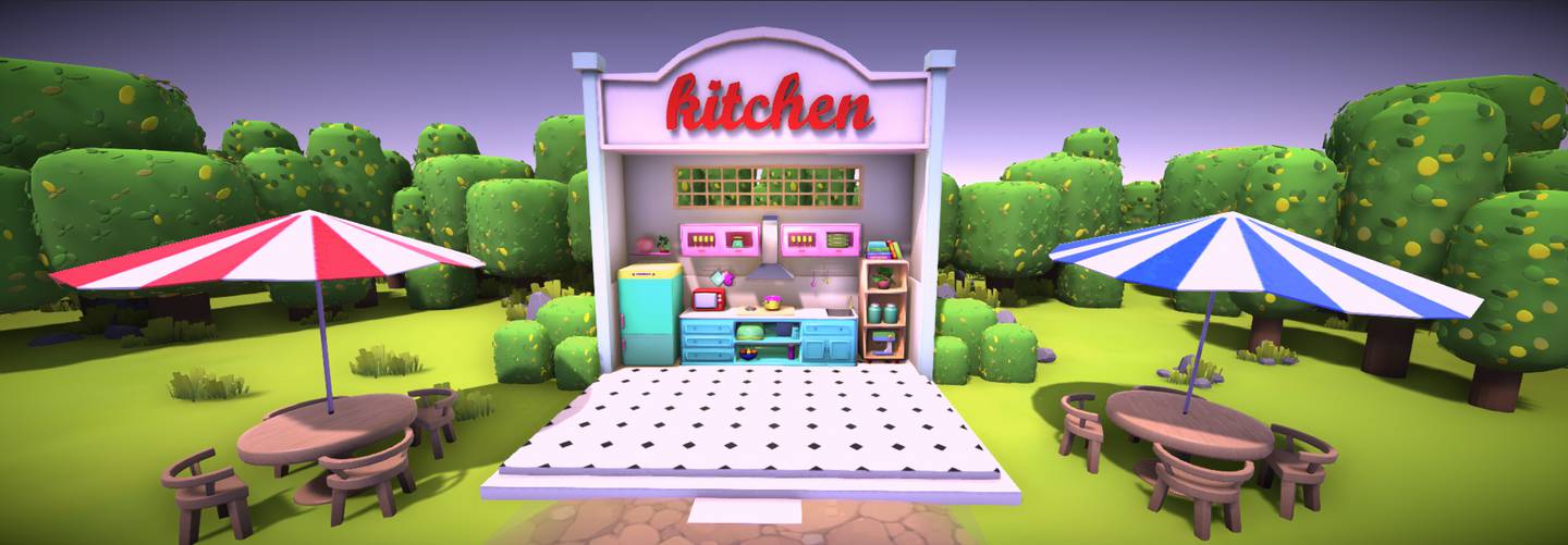 Chefs can set up kitchens in the foodverse and welcome digital avatars of diners from all over the world. Photo: OneRare