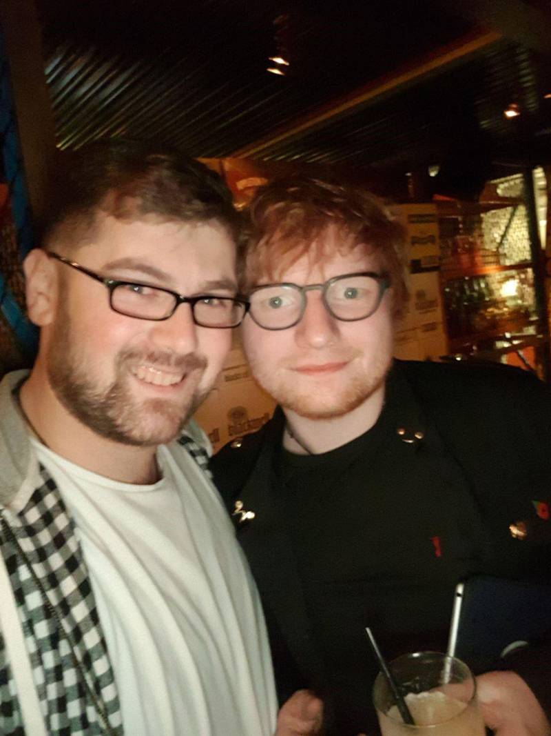 Ed Sheeran at Miss Lily's.
